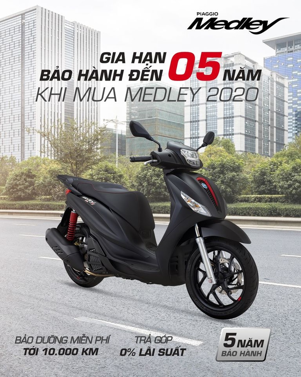 Piaggio Medley S 150: đối thủ xứng tầm trong phân khúc xe ga cao cấp - 8 Piaggio Medley S 150: đối thủ xứng tầm trong phân khúc xe ga cao cấp - 8