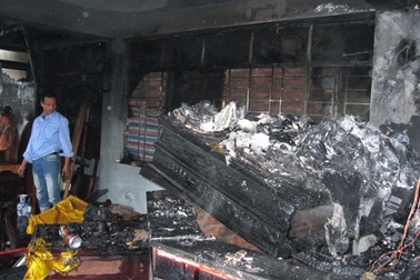 Hỏa hoạn tại một cửa hàng mỹ nghệ