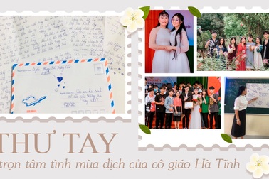 Bức thư tay đầy ắp tình cảm của cô giáo dạy Văn gửi học trò mùa dịch