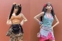 Cô gái 9x "hack tuổi" bằng phong cách thời trang búp bê