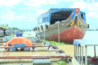 Tài công ngủ gật, ghe đâm 4 bè cá hư hỏng nặng