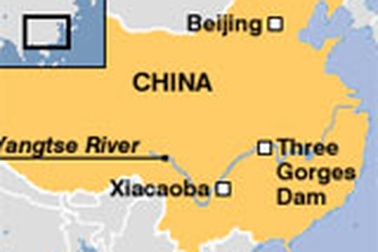 Vỡ đập trên sông Dương Tử, Trung Quốc