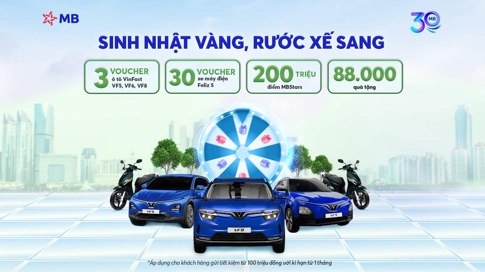 MB triển khai chương trình gửi tiền Sinh nhật vàng - Rước xế sang - 1 MB triển khai chương trình gửi tiền Sinh nhật vàng - Rước xế sang - 1