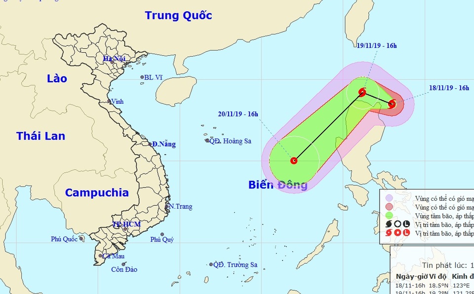 Xuất hiện bão sức gió giật cấp 13 gần Biển Đông - 1 Xuất hiện bão sức gió giật cấp 13 gần Biển Đông - 1