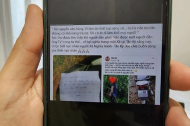 Xác minh thông tin người đàn ông tự vẫn cùng lá thư "vỡ nợ”