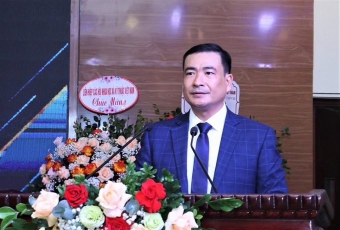 Ông Nguyễn Văn Toàn, Tổng biên tập Tạp chí Môi trường và Cuộc sống phát biểu tại Lễ kỷ niệm.