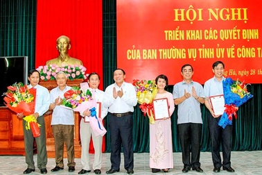 Quảng Trị phân công, bổ nhiệm nhiều vị trí lãnh đạo chủ chốt