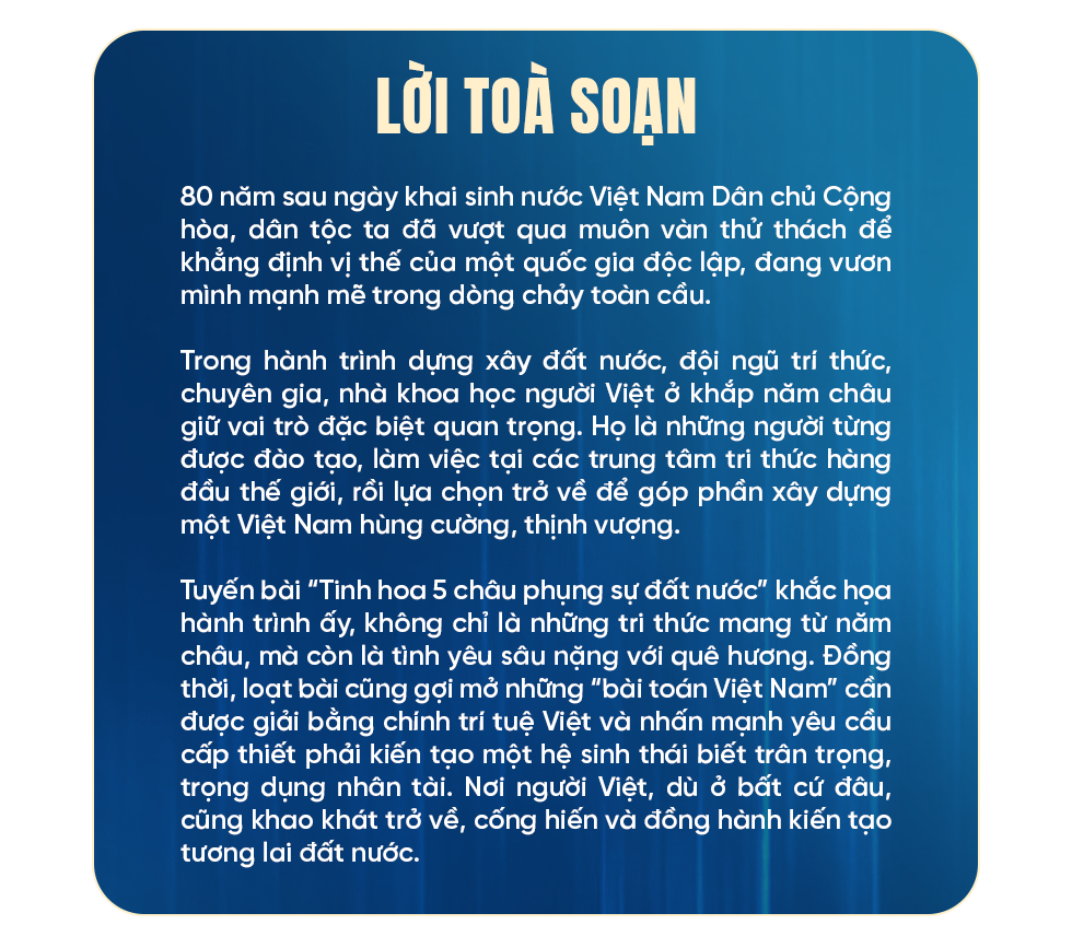 ពាក្យ «អស់ពីចិត្ត» របស់មនុស្សមានទេពកោសល្យ ដែលជ្រើសរើសត្រឡប់ - ១ Lời “gan ruột” của những nhân tài chọn trở về - 1