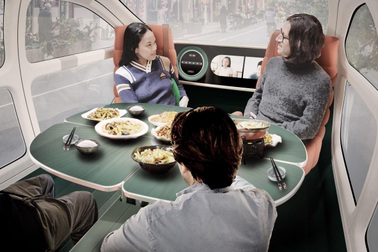 Lộ diện chiếc xe điện tự lái siêu tiện nghi, có khả năng lọc không khí