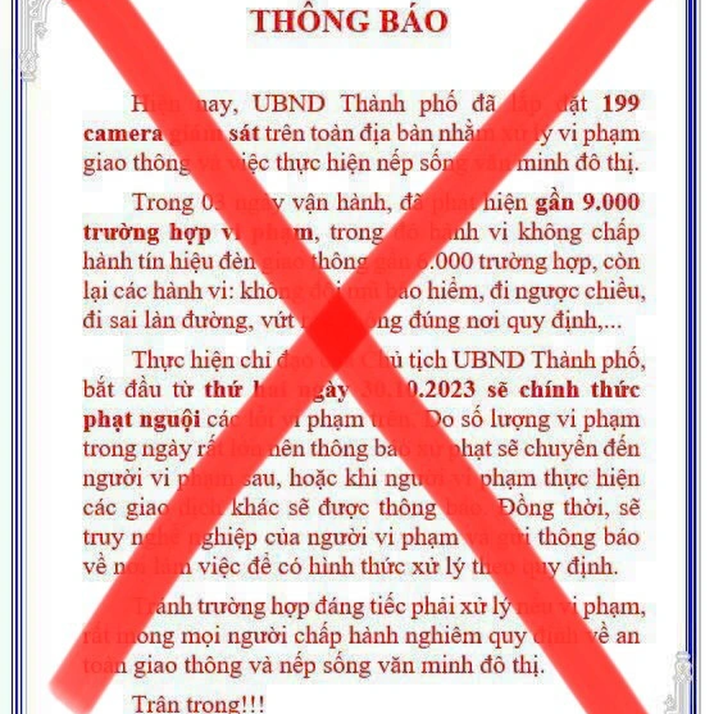 Truy tìm người tung tin bịa đặt phạt nguội gần 9.000 trường hợp - 1 Truy tìm người tung tin bịa đặt phạt nguội gần 9.000 trường hợp - 1