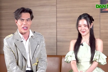 Lê Dương Bảo Lâm và Midu "tấu hài" trong talkshow báo Dân trí
