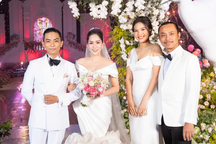 Chí Anh đưa vợ đến dự đám cưới Khánh Thi - Phan Hiển