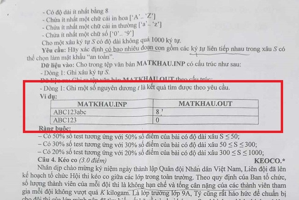 Xôn xao đề thi học sinh giỏi sai sót vẫn có thí sinh đạt điểm tối đa - 1