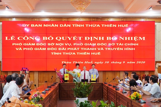 Thừa Thiên Huế: Bổ nhiệm lãnh đạo chủ chốt 3 đơn vị cấp sở - Ảnh 1.