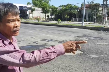 Người dân bức xúc với “cái bẫy” trên đoạn đường