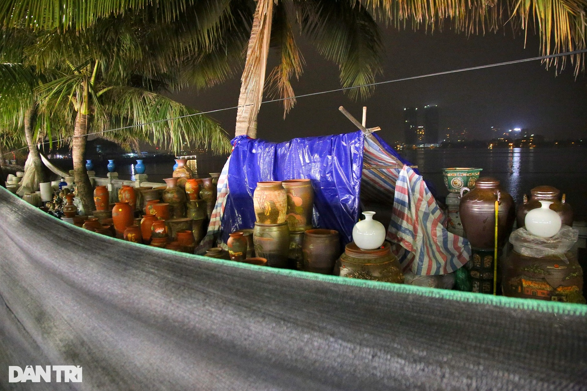 Lọ mọ đêm hôm trong mưa rét trông đào quất Tết ở Hà Nội - 14