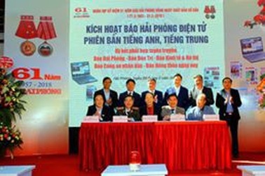 Báo Hải Phòng điện tử ra mắt phiên bản tiếng Anh, tiếng Trung