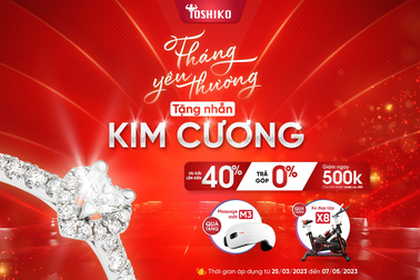 Cơ hội nhận nhẫn kim cương khi mua ghế massage Toshiko