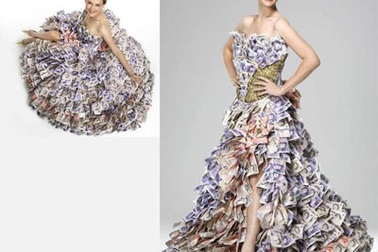 Những tác phẩm độc đáo từ tiền giấy