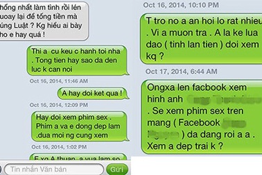 Một phó giám đốc bị dọa tung clip sex