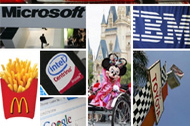 100 thương hiệu hàng đầu thế giới