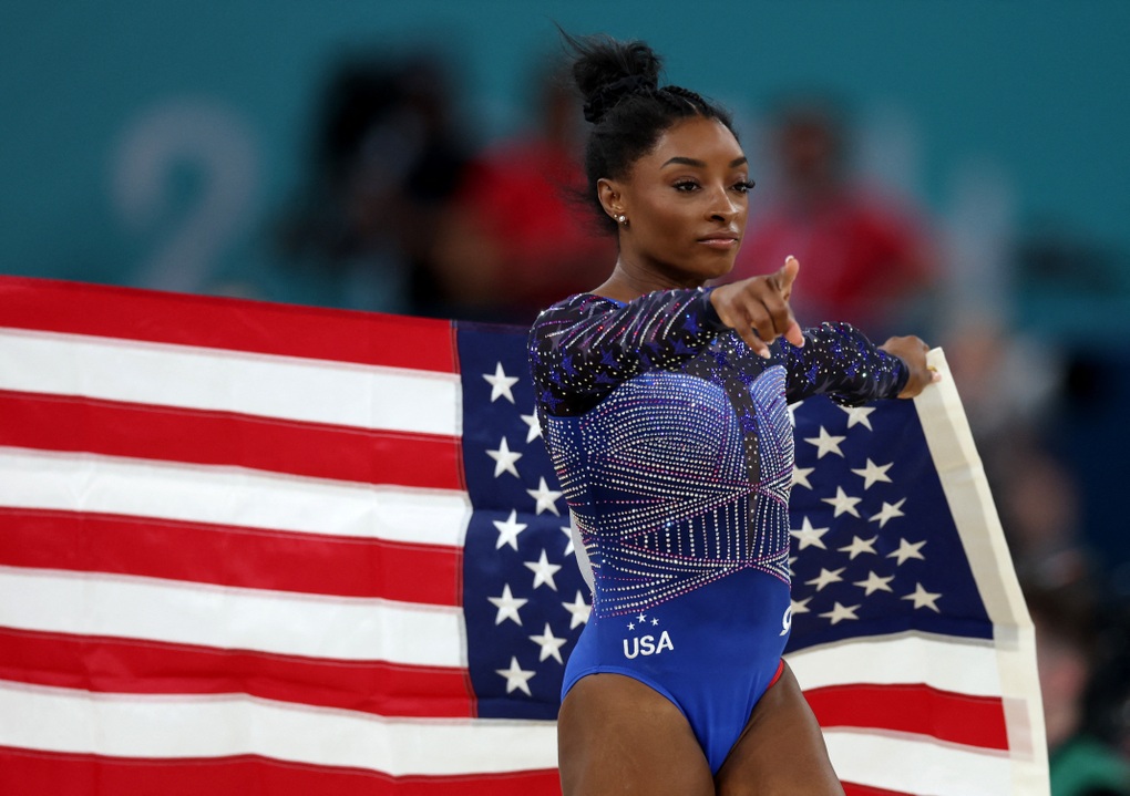 The final footage of American gymnastics legend Simone Biles' career - 1