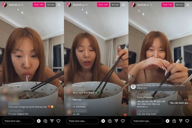 Ca sĩ Hàn Quốc livestream ăn phở giữa đêm, hút chục triệu người xem