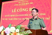 25 lãnh đạo phòng, ban Công an tỉnh Bến Tre xin nghỉ hưu trước tuổi