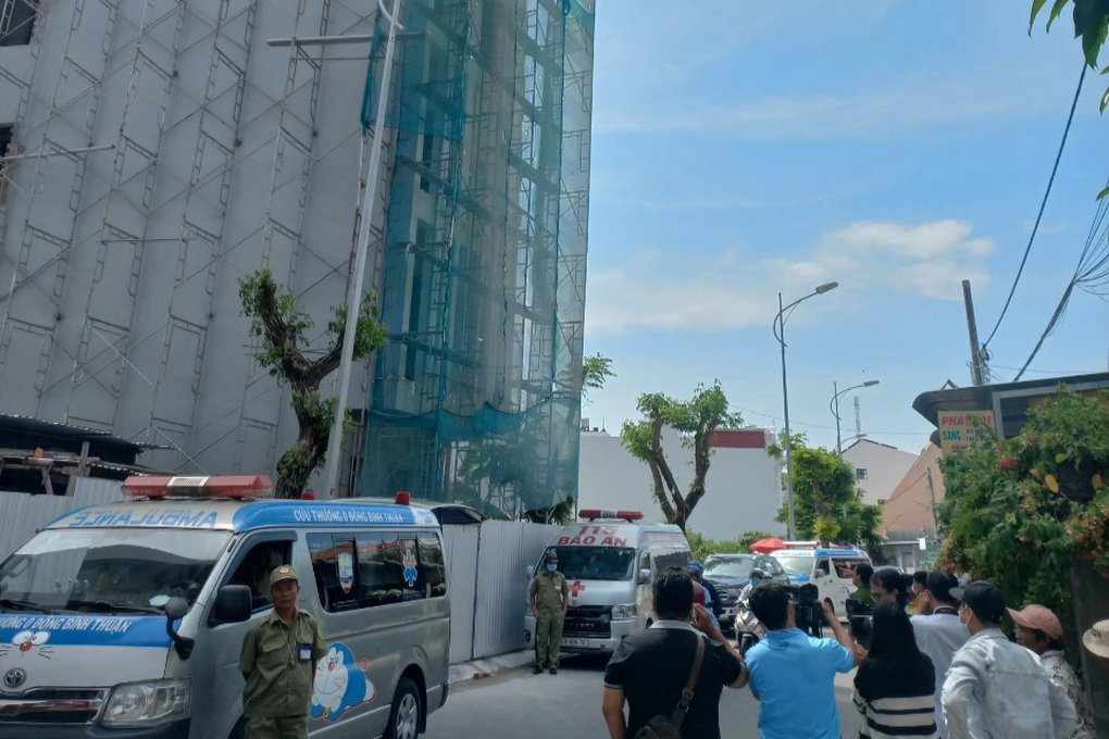 Đứt dây cáp ở công trình xây dựng, 3 công nhân tử vong - 1 Đứt dây cáp ở công trình xây dựng, 3 công nhân tử vong - 1
