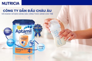 Sữa công thức Aptamil giúp tăng cường hệ miễn dịch, hỗ trợ trẻ phát triển toàn diện