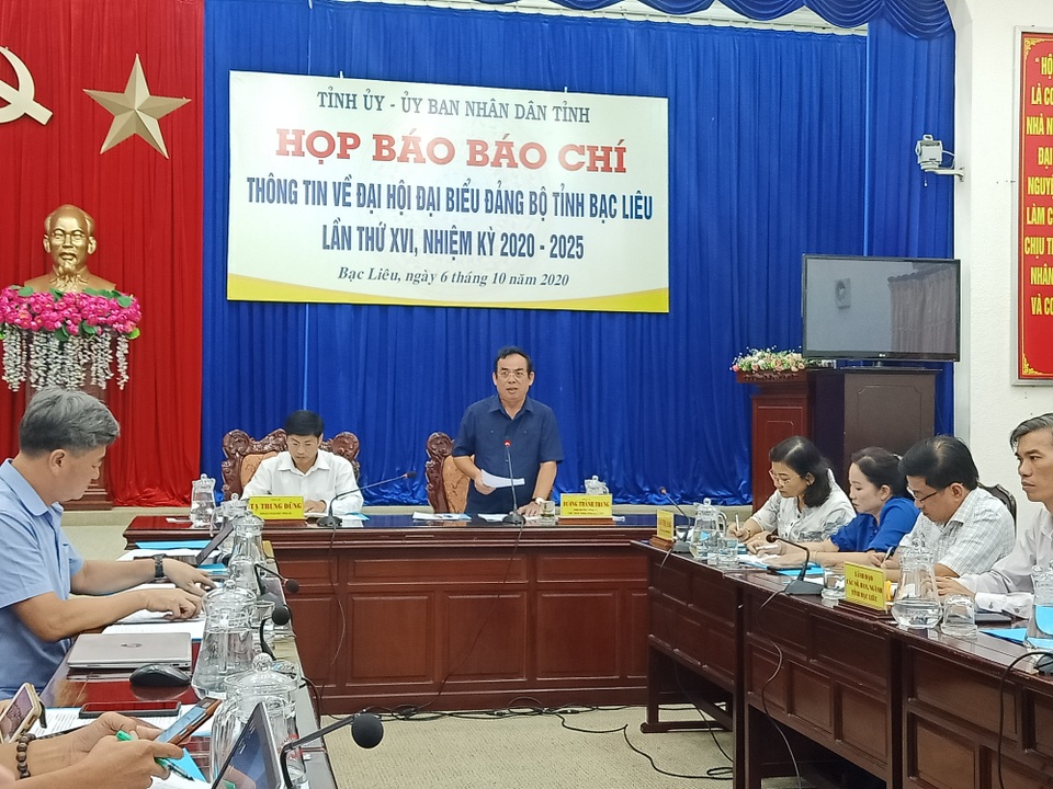 Bạc Liêu họp báo đại hội Đảng bộ tỉnh lần thứ XVI - 2 Bạc Liêu họp báo đại hội Đảng bộ tỉnh lần thứ XVI - 2