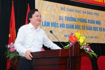 Bộ trưởng Phùng Xuân Nhạ làm việc với 63 Giám đốc Sở GD&ĐT