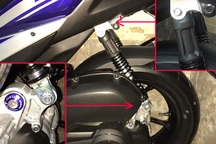 Yamaha thay mới toàn bộ giảm xóc sau của xe NVX tại Việt Nam