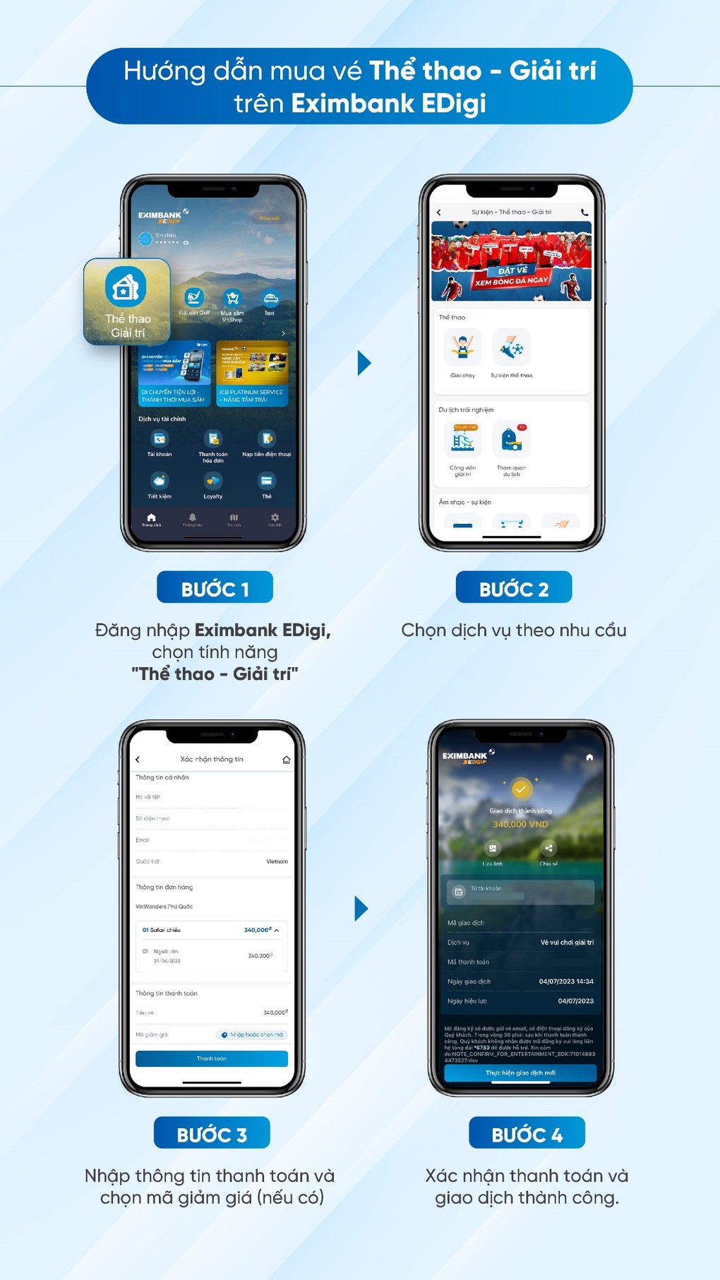 Eximbank EDigi ra mắt tính năng Đặt sân golf, Thể thao - Giải trí - 4 Eximbank EDigi ra mắt tính năng Đặt sân golf, Thể thao - Giải trí - 4