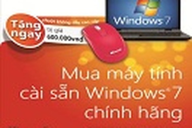 Đón lộc đầu xuân cùng máy tính Windows 7 bản quyền