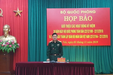 Họp báo thông tin kỷ niệm Ngày hội Quốc phòng toàn dân và Ngày thành lập QĐND Việt Nam
