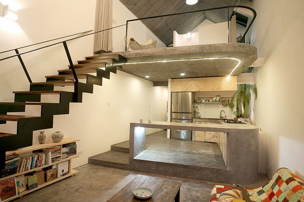 Nhà gác lửng 40 m2 gây bất ngờ của chàng trai độc thân ở Hà Nội - 5 Nhà gác lửng 40 m2 gây bất ngờ của chàng trai độc thân ở Hà Nội - 5