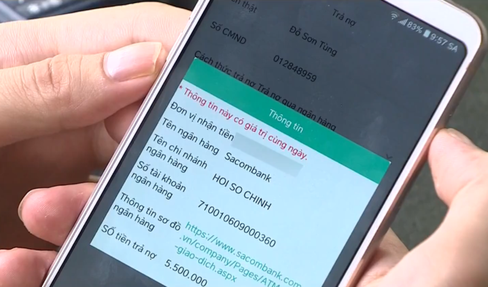 Những màn khủng bố tinh thần khủng khiếp từ bẫy” vay tiền qua app - 1 Những màn khủng bố tinh thần khủng khiếp từ bẫy” vay tiền qua app - 1