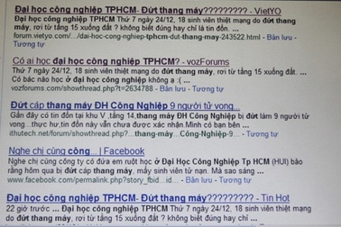 Tin đồn đứt cáp thang máy làm 18 sinh viên tử vong gây rúng động 