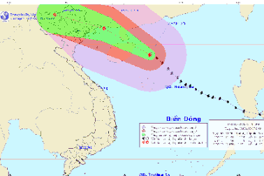 Tối nay tâm bão Thần Sấm vào vịnh Bắc bộ