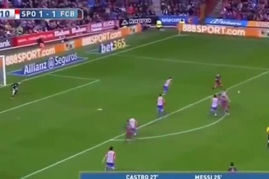 Messi vượt mốc 300 bàn ở Liga, Barcelona hạ Gijon 3-1