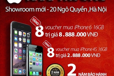 iPhone 6 giá sốc nhân dịp Apple8 khai trương cơ sở mới