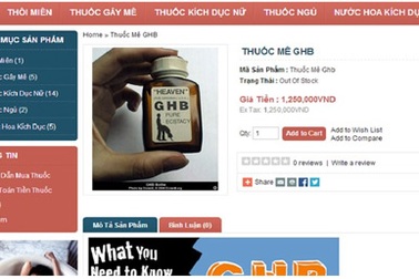 Thuốc mê bán nhan nhản trên mạng
