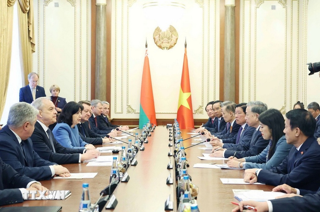 Tổng Bí thư Tô Lâm hội kiến Chủ tịch Thượng viện và Chủ tịch Hạ viện Belarus - 4 Tổng Bí thư Tô Lâm hội kiến Chủ tịch Thượng viện và Chủ tịch Hạ viện Belarus - 4
