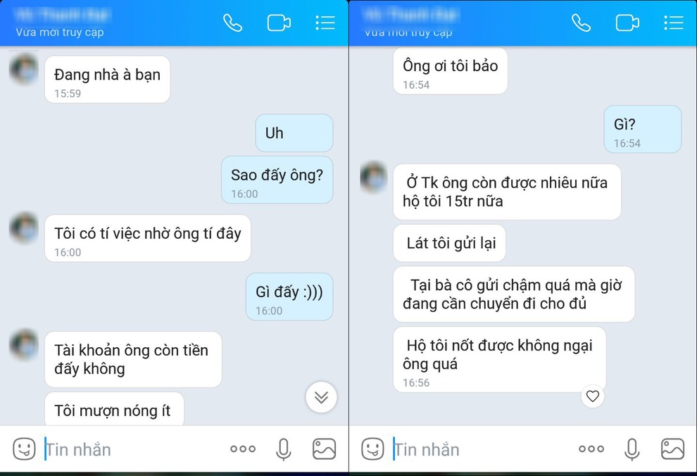 Chiêu thức tinh vi: Lập Zalo, mở tài khoản ngân hàng trùng tên để lừa tiền - 1 Chiêu thức tinh vi: Lập Zalo, mở tài khoản ngân hàng trùng tên để lừa tiền - 1