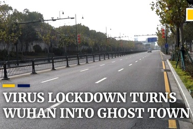 Tâm dịch Vũ Hán vắng tanh nhìn từ trên cao