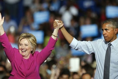 Tổng thống Obama lần đầu đi vận động tranh cử cho bà Clinton