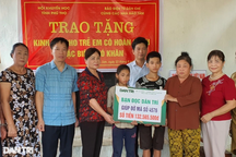 Bạn đọc Dân trí giúp đỡ 3 đứa trẻ mồ côi bố mẹ hơn 165 triệu đồng