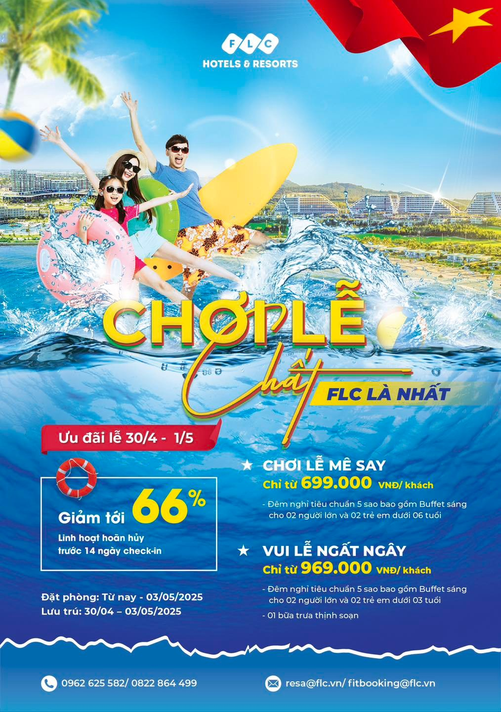 FLC Hotels Resorts triển khai ưu đãi hấp dẫn dịp nghỉ lễ 30/4-1/5 - 3 FLC Hotels Resorts triển khai ưu đãi hấp dẫn dịp nghỉ lễ 30/4-1/5 - 3