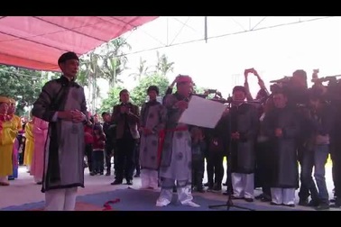 Video lời thề không tham nhũng tại lễ hội Minh Thề